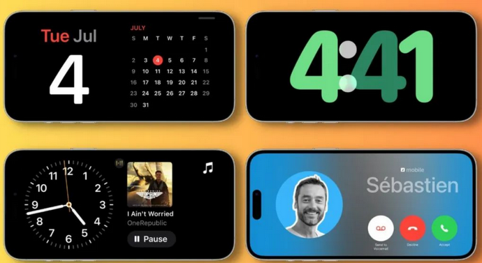 昭觉苹果手机维修分享iOS17横屏充电待机显示有什么好处 