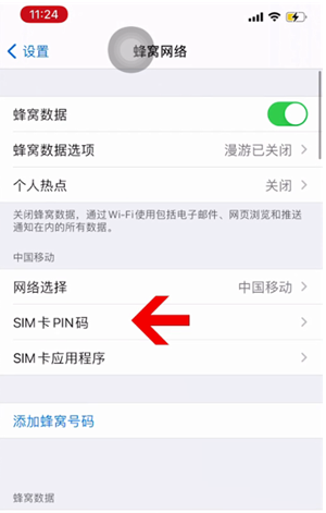 昭觉苹果14维修网分享如何给iPhone14的SIM卡设置密码 